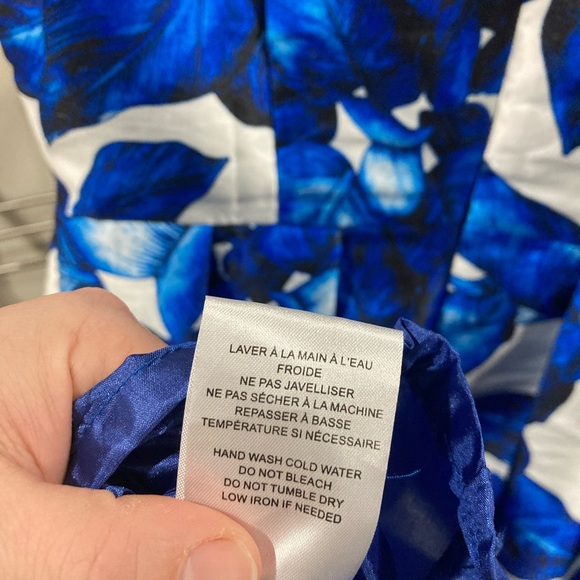 Icône by Simons Blue Patterned Dress - Picture 5 of 6